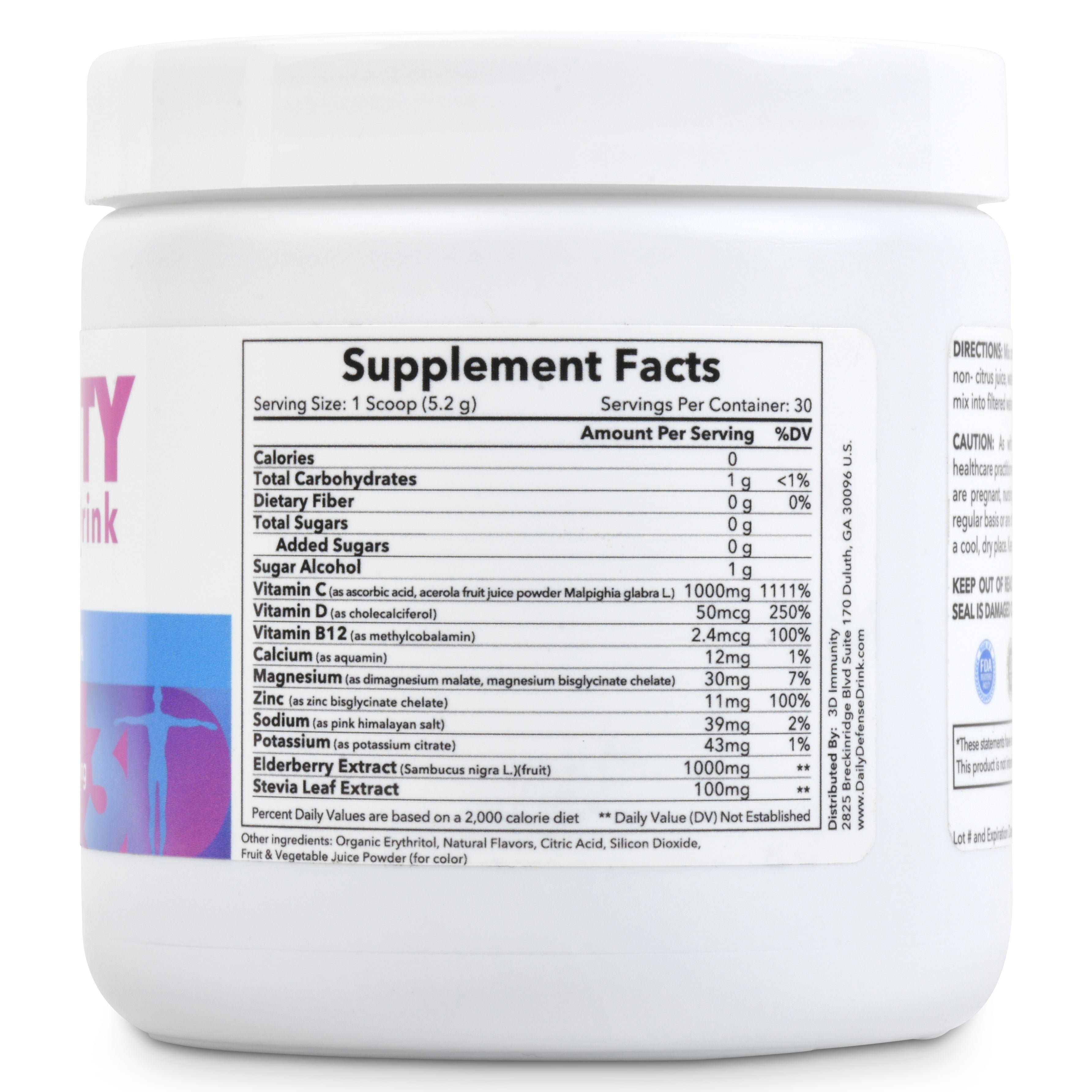 3D Immunity Daily Defense Drink initial